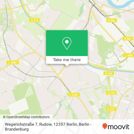 Wegerichstraße 7, Rudow, 12357 Berlin map