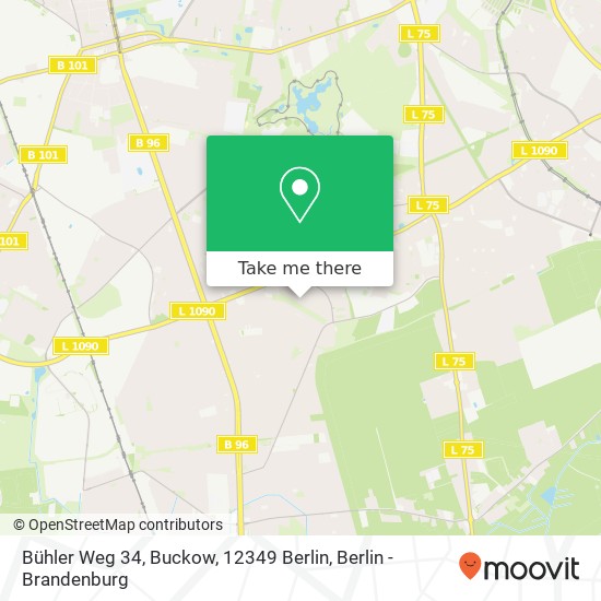 Bühler Weg 34, Buckow, 12349 Berlin map