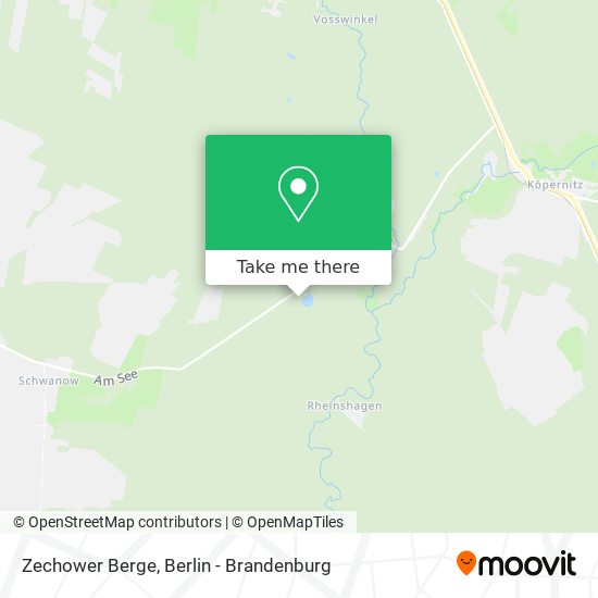 Zechower Berge map