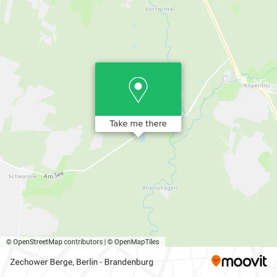 Карта Zechower Berge