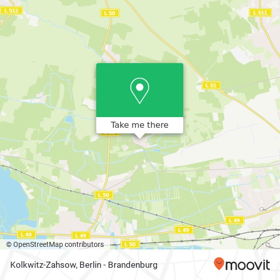 Карта Kolkwitz-Zahsow