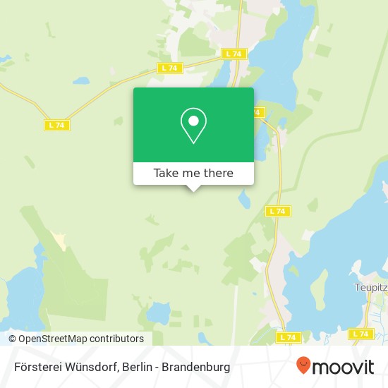 Försterei Wünsdorf map