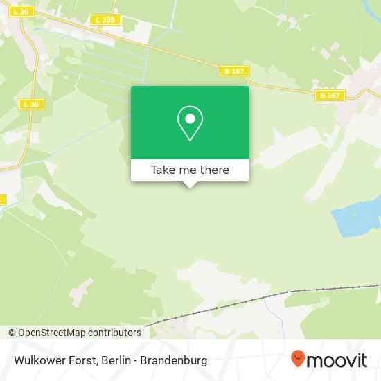 Wulkower Forst map