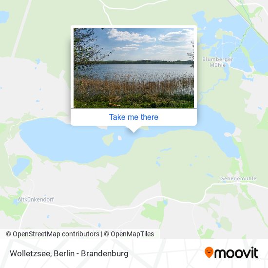 Wolletzsee map