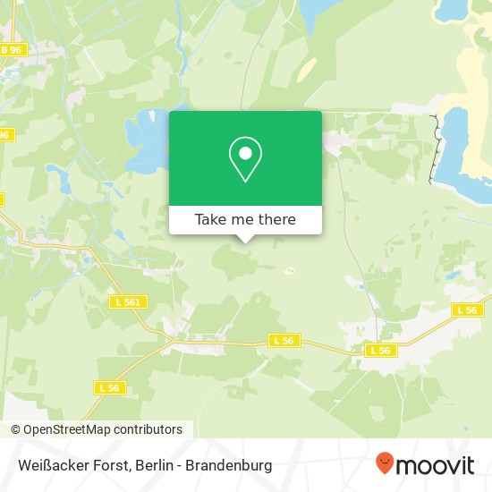 Weißacker Forst map