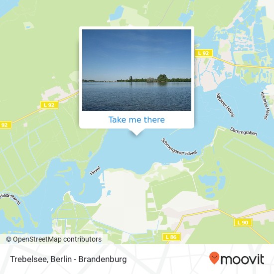 Trebelsee map
