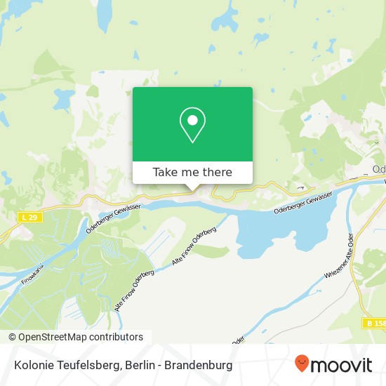 Kolonie Teufelsberg map