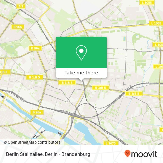 Карта Berlin Stalinallee