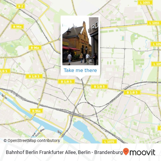 Bahnhof Berlin Frankfurter Allee map
