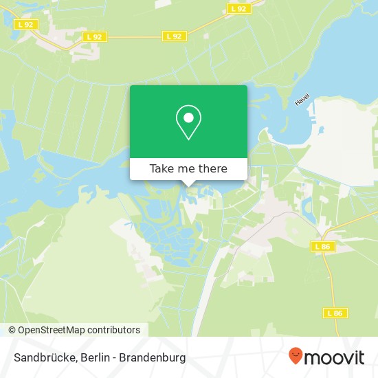 Sandbrücke map