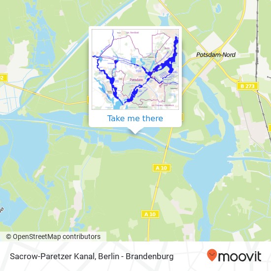 Карта Sacrow-Paretzer Kanal