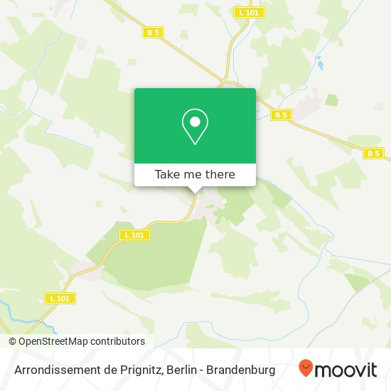 Карта Arrondissement de Prignitz