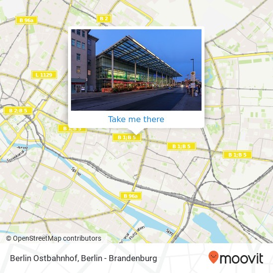 Berlin Ostbahnhof map