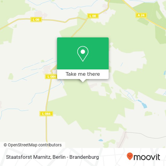 Staatsforst Marnitz map