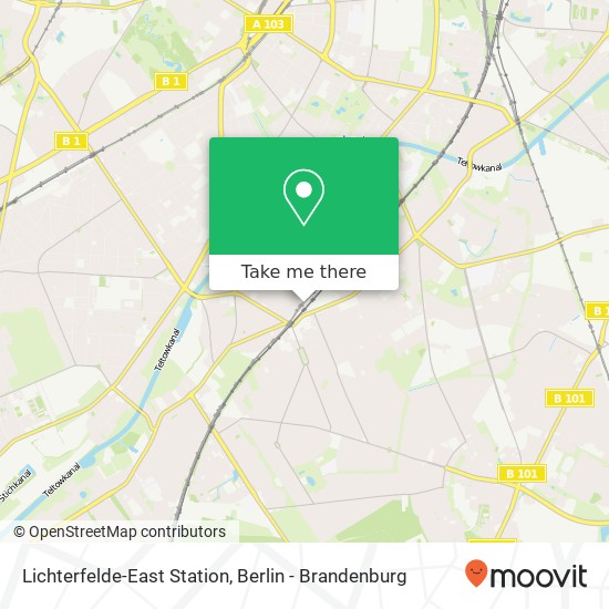 Lichterfelde-East Station map