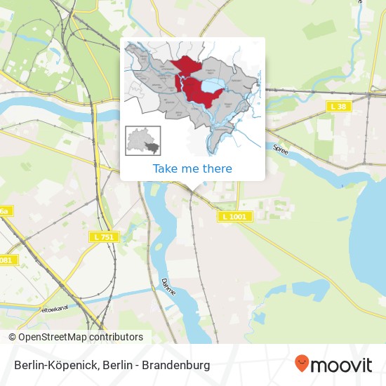 Berlin-Köpenick map
