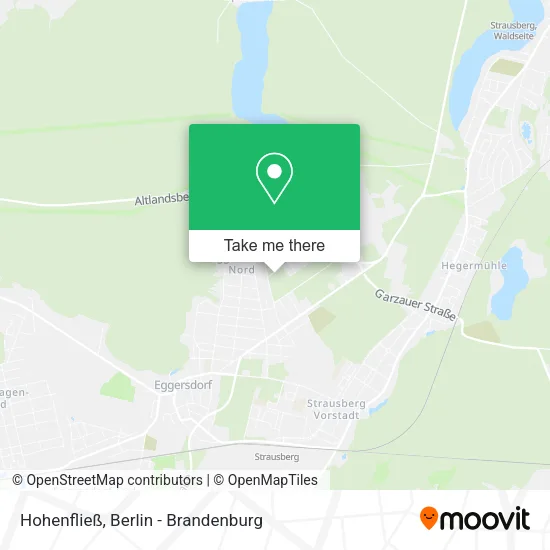 Hohenfließ map