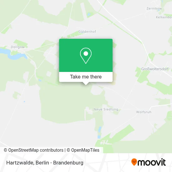 Hartzwalde map