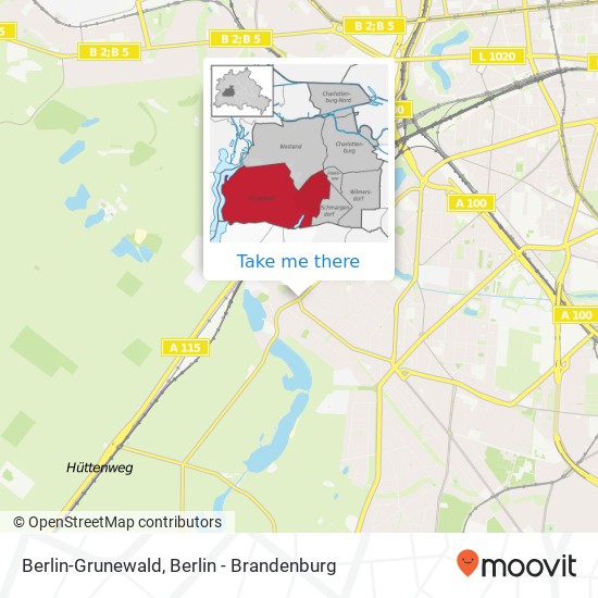 Berlin-Grunewald map