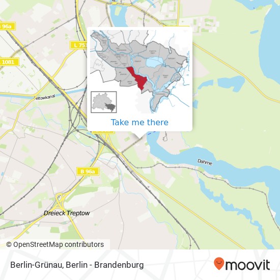 Berlin-Grünau map