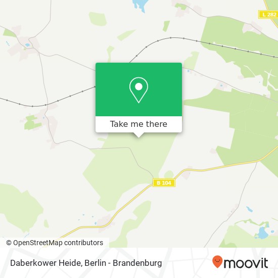 Daberkower Heide map