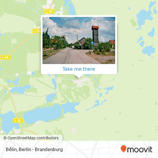 Bělin map