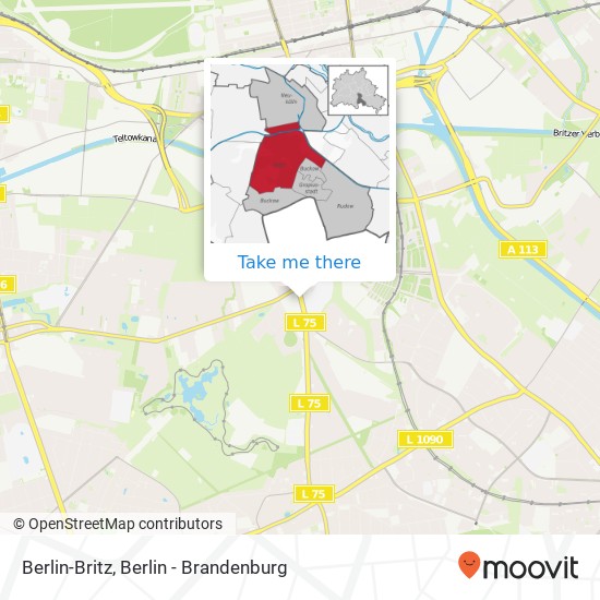 Berlin-Britz map