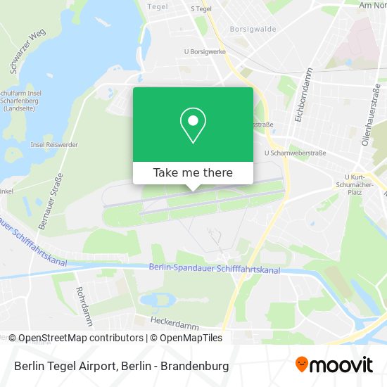 Berlin Tegel Airport map