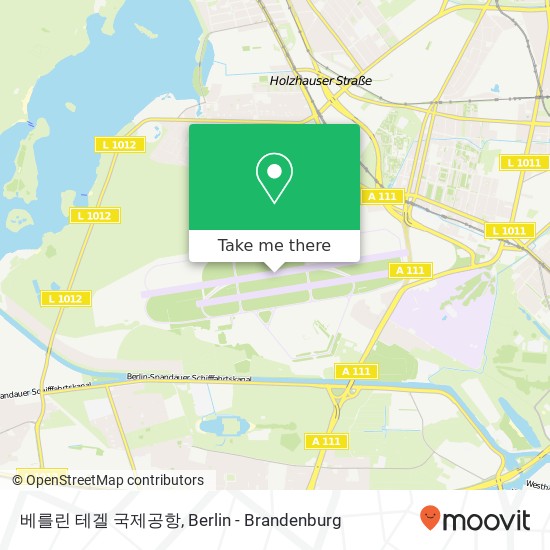 베를린 테겔 국제공항 map