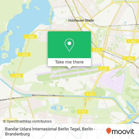 Bandar Udara Internasional Berlin Tegel map