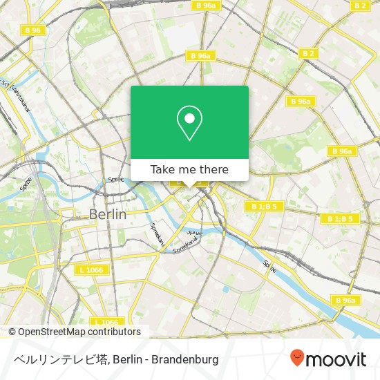 Карта ベルリンテレビ塔