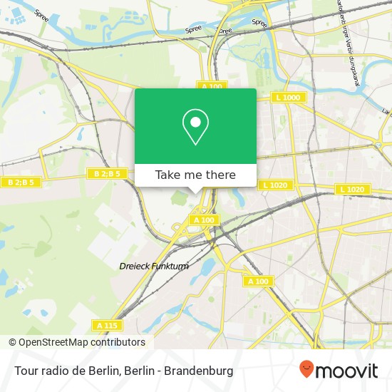 Карта Tour radio de Berlin