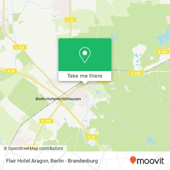 Flair Hotel Aragon map