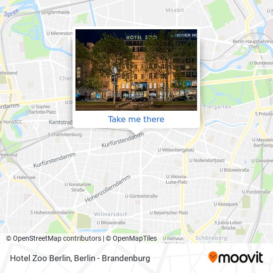 Hotel Zoo Berlin map