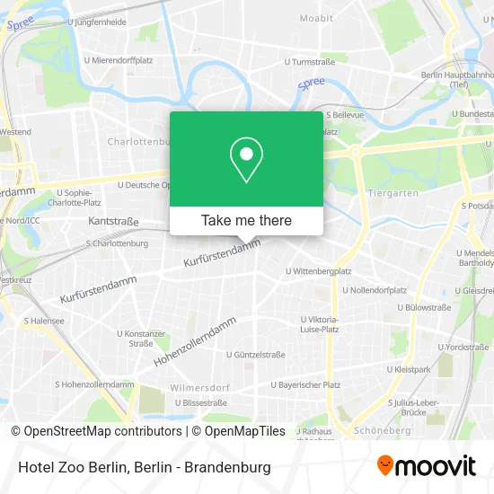 Карта Hotel Zoo Berlin