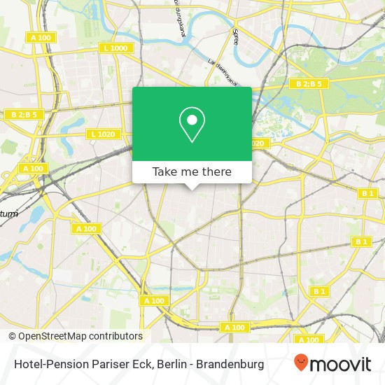 Hotel-Pension Pariser Eck map