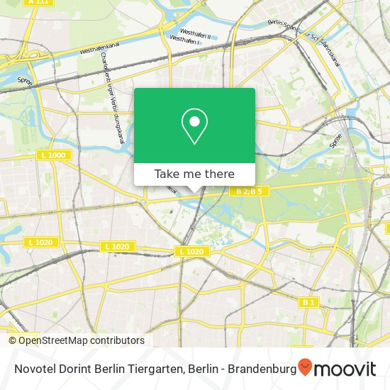 Карта Novotel Dorint Berlin Tiergarten