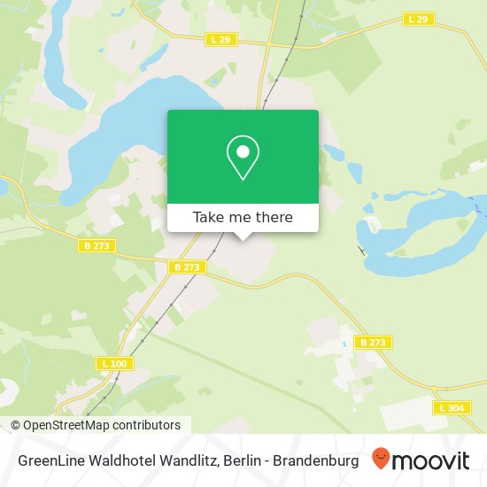 Карта GreenLine Waldhotel Wandlitz