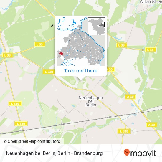 Neuenhagen bei Berlin map