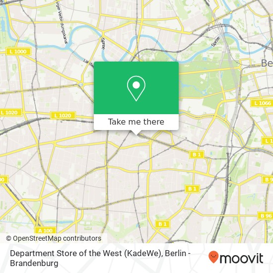 Department Store of the West (KadeWe) map