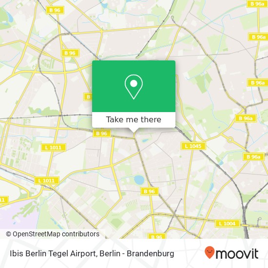 Ibis Berlin Tegel Airport map