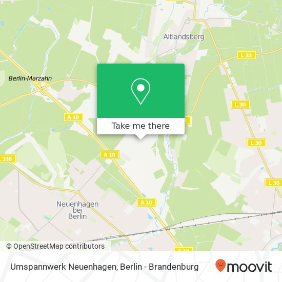 Umspannwerk Neuenhagen map
