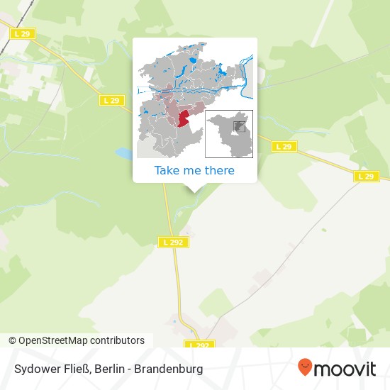 Sydower Fließ map