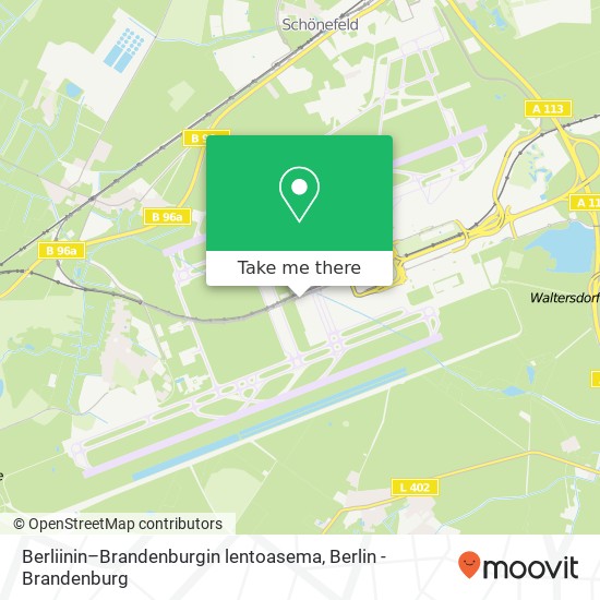 Berliinin–Brandenburgin lentoasema map