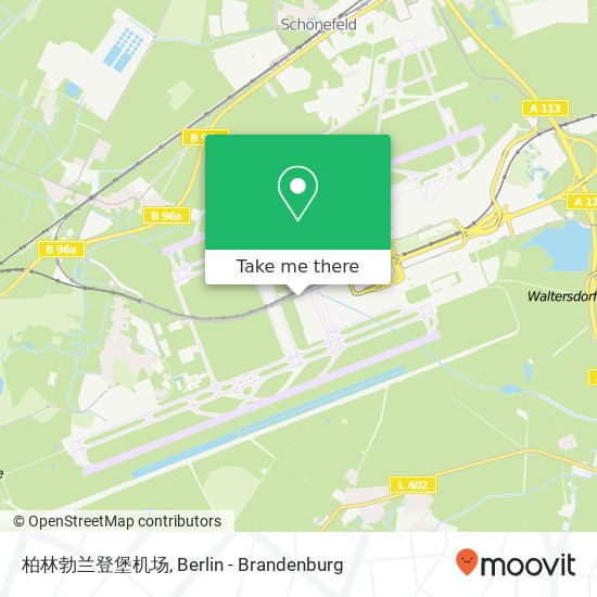 柏林勃兰登堡机场 map
