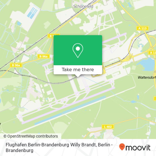 Flughafen Berlin-Brandenburg Willy Brandt map