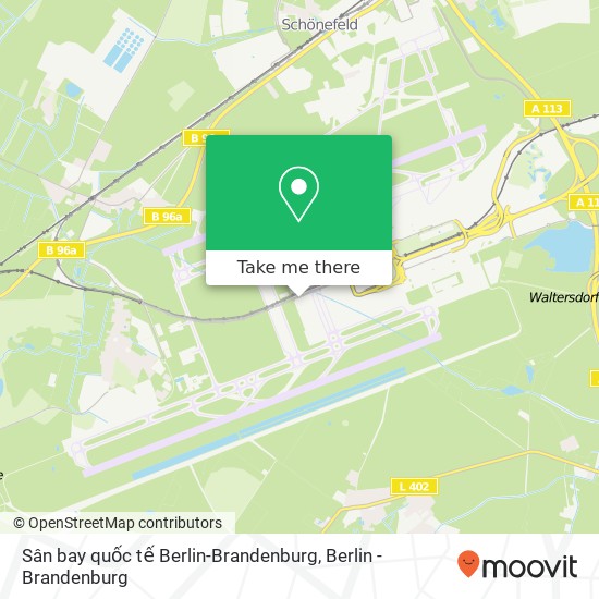 Sân bay quốc tế Berlin-Brandenburg map