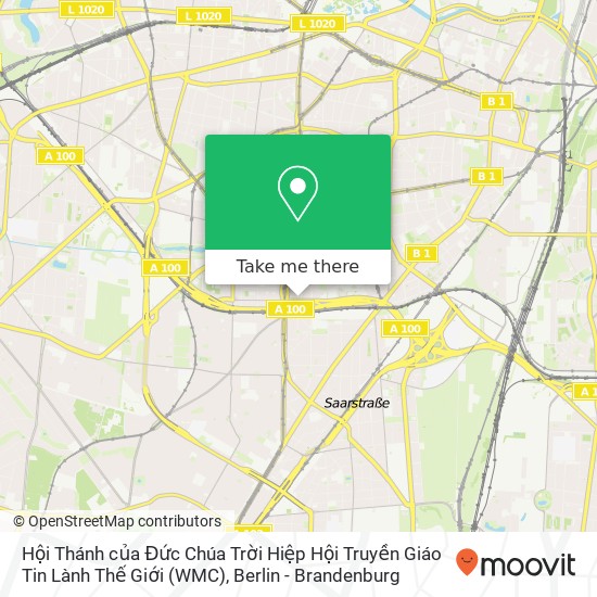 Hội Thánh của Đức Chúa Trời Hiệp Hội Truyền Giáo Tin Lành Thế Giới (WMC) map