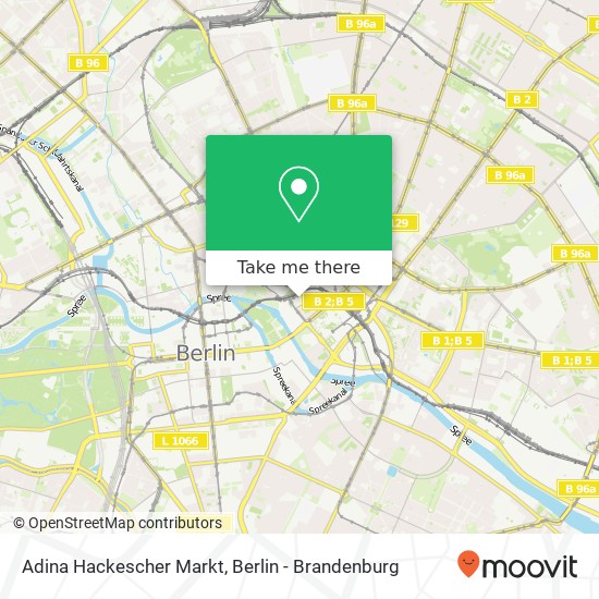 Карта Adina Hackescher Markt
