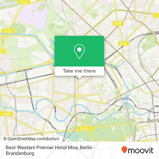 Best Western Premier Hotel Moa map